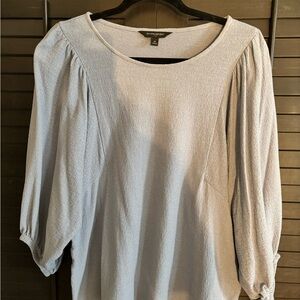 Chic Women's Blouse in Soft Blue